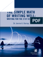 The Simple Math of Writing Well_ Writing for the 21st Century