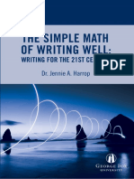 The Simple Math of Writing Well - Writing For The 21st Century