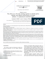 The Effect of A 10-Week Training Regimen On Lumbo-Pelvic