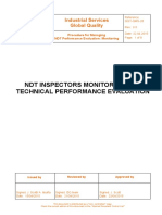 NDT Inspectors Monitoring and Technical Performance Evaluation