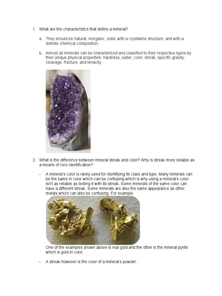 Earth and Life Science: Minerals | PDF | Minerals | Materials
