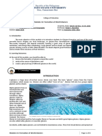 Partido State University: Module 14: Formation of World Glaciers