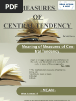 Measures of Central Tendency