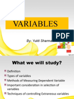 Variables: By-Yukti Sharma