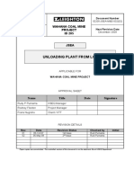 Unloading Plant From LCT: Wahana Coal Mine Project ID 205