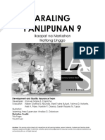 Araling Panlipunan 9: Ikaapat Na Markahan Ikatlong Linggo