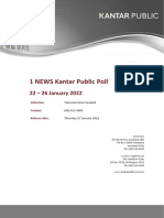 1News Kantar Public Poll Report - 22-26 January 2022