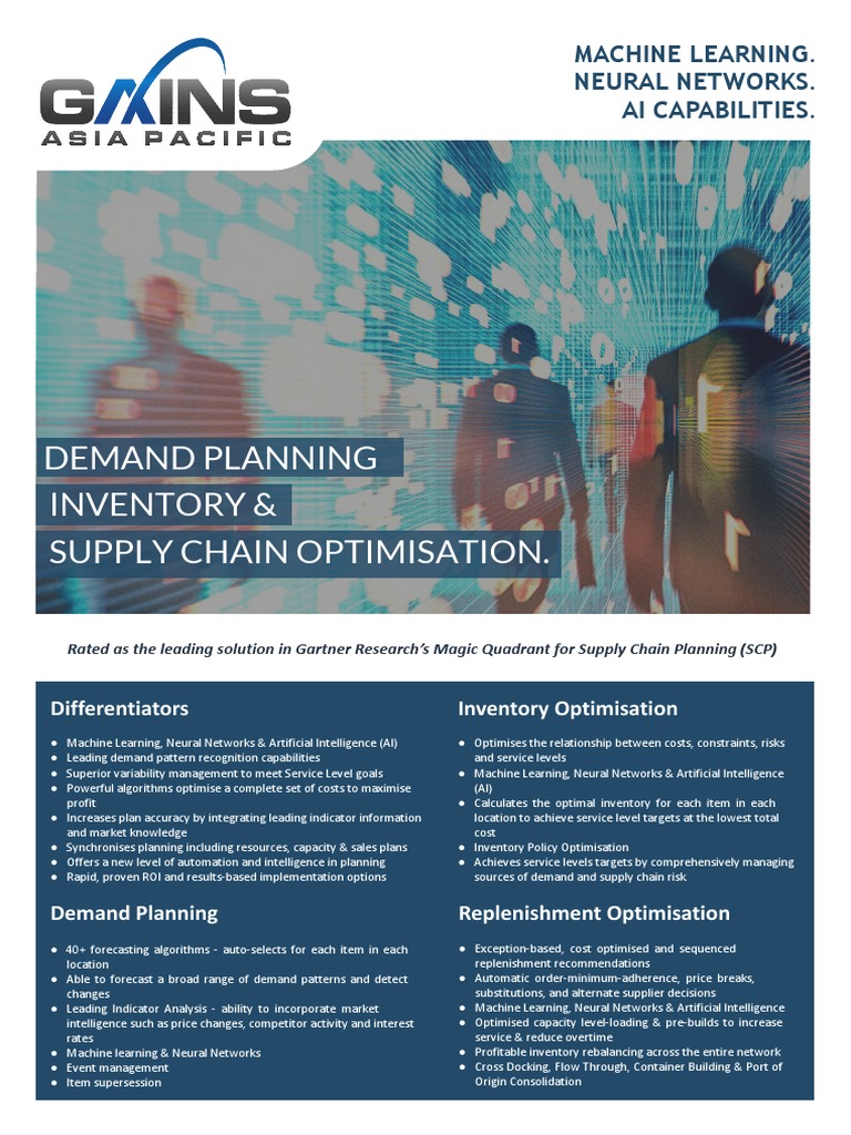 Demand Planning Inventory & Supply Chain Optimisation.: Machine ...