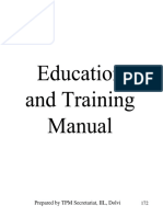 Chapter 6. Education & Training Manual