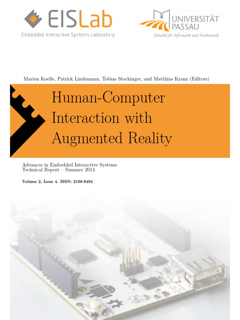 2014 - Human-Computer Interaction With AR | PDF | Augmented Reality ...