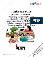 Math1 Q2 Mod3 Visualizing and Solving One Step Routine and Non Routine Problems Version2