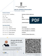 Shrikant Nimbalkar - Covid Certificate