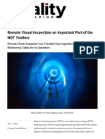 Remote Visual Inspection - An NDT Method
