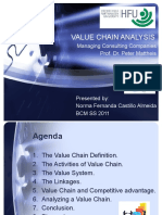 Value Chain Analysis: Managing Consulting Companies Prof. Dr. Peter Mattheis