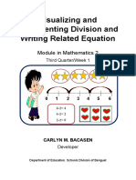 Visualizing and Representing Division and Writing Related Equation