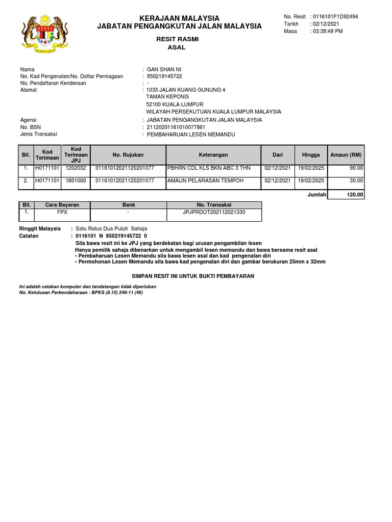Receipt | PDF