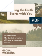 Saving The Earth Starts With You