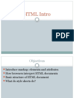 HTML Intro