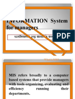 Information System For Managers