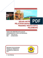 Download Desain Instruksional Pelatihan Bahasa Inggris Pemandu Wisata Kota Palembang by Attia Nurani SN55525749 doc pdf