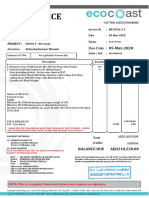 Tax invoice for silt curtains and anchoring systems