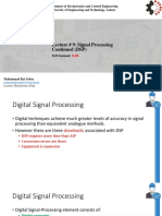 Lecture # 9: Signal Processing Continued (DSP)