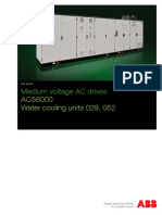 Medium Voltage AC Drives: ACS6000 Water Cooling Units 029, 052