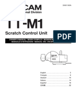 Scratch Control Unit: Owner'S Manual / Mode D'Emploi / Bedienungsanleitung / Manuale D'Istruzioni / Manual Del Usuario