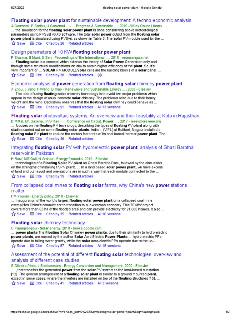 Floating Solar Power Plant Overview | PDF | Solar Power | Photovoltaics