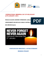 International Memorial Day of Holocaust 2021