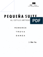 216 OLIVER PINA, A. - Pequeña Suite Al Estilo Antiguo (F)