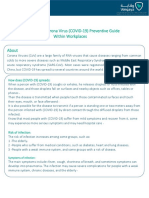 The New Corona Virus (COVID-19) Preventive Guide Within Workplaces