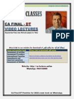 CA Final Direct Tax Book A-01 Assessment Entities (Year 2022)
