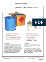 Fuel Retention Sample Containers