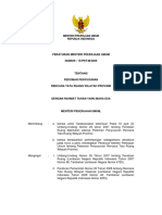 Permen PU No. 15 THN 2009 Tentang Pedoman Teknis Perec. Tata Ruang Provinsi