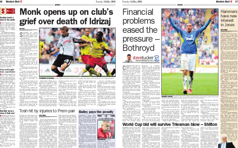 Idrizaj's Tragic Death at 22 | PDF | Association Football Teams ...