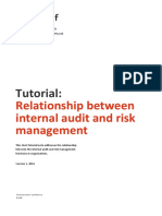 Tutorial:: Relationship Between Internal Audit and Risk Management
