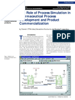 The Role of Process Simulation in Pharmaceutical Process Development and Product Commercialization