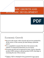 Economic Growth and Economic Development