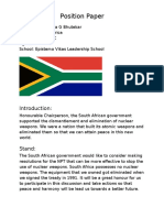 South Africa-Position Paper