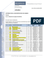 Cotizacion de EQ. Medicos INTERSERVICE