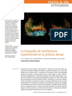 1 La Fotografía de Interferencia Experimental en La Prótesis Dental