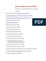 Warehouse Management Configuration in SAP Checklist