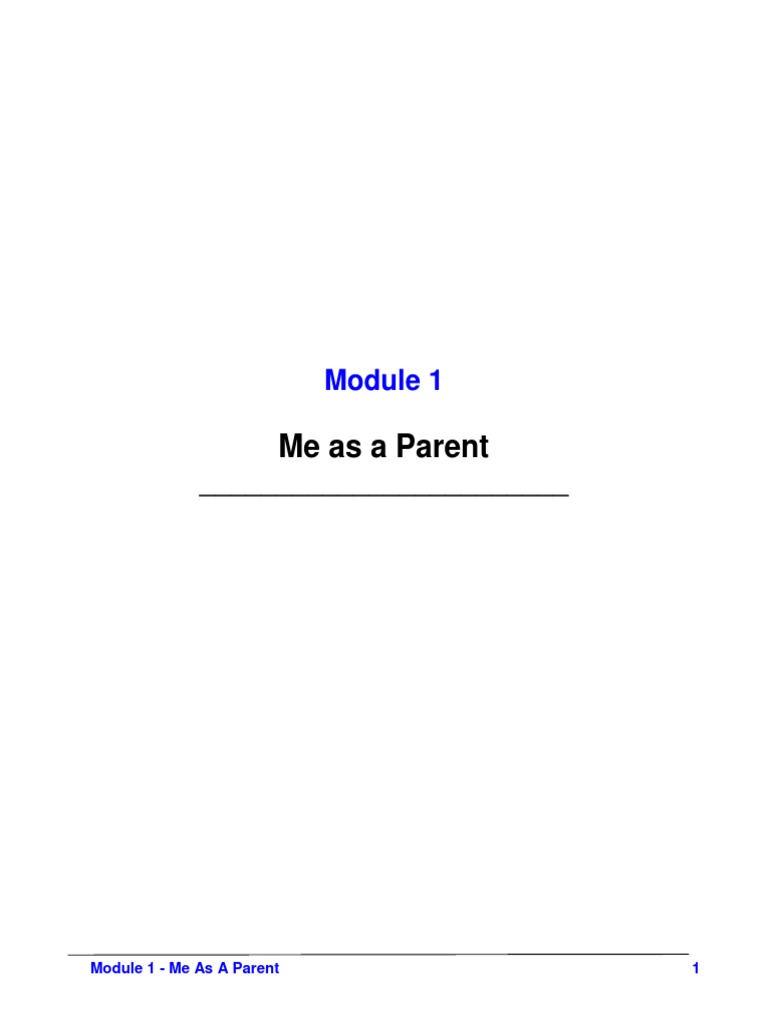 Understanding Yourself as a Parent | PDF | Self Esteem | Adolescence