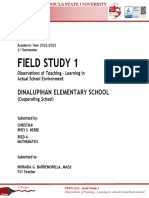Field Study 1: Dinalupihan Elementary School