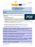 Programación Didáctica Módulo - Gastronomía y Nutrición 2º Ts Dirección en Cocina Código - 0502 Duración - 42 Horas PDF