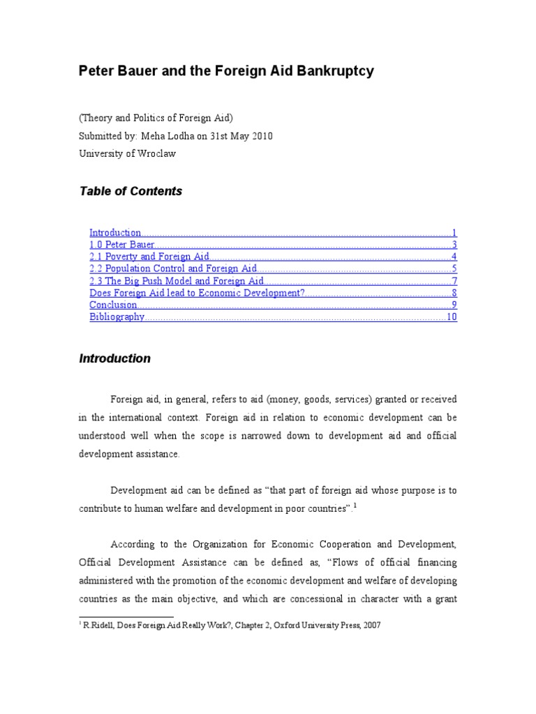 Why foreign aid is bad essay image