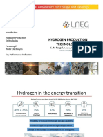 Tecnologias de Produção de Hidrogénio
