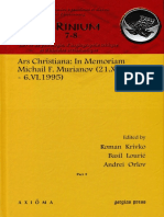 (Scrinium 7-8) Roman Krivko, Basil Lourie, Andrei Orlov - Ars Christiana - in Memoriam Michail F. Murianov (21.XI.1928 - 6.VI.1995) (2011, Gorgias Press)