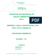 Ppra - Loiola Construtora - Dez - 2021 - Tocantins.